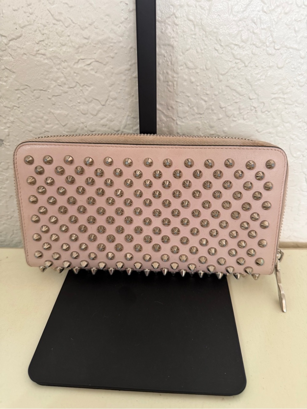 Christian Louboutin studded Zip-Around Wallet